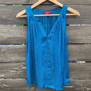 Sleeveless Pintuck Blouse